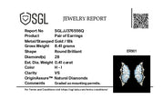 Butterfly Diamond Stud Earrings