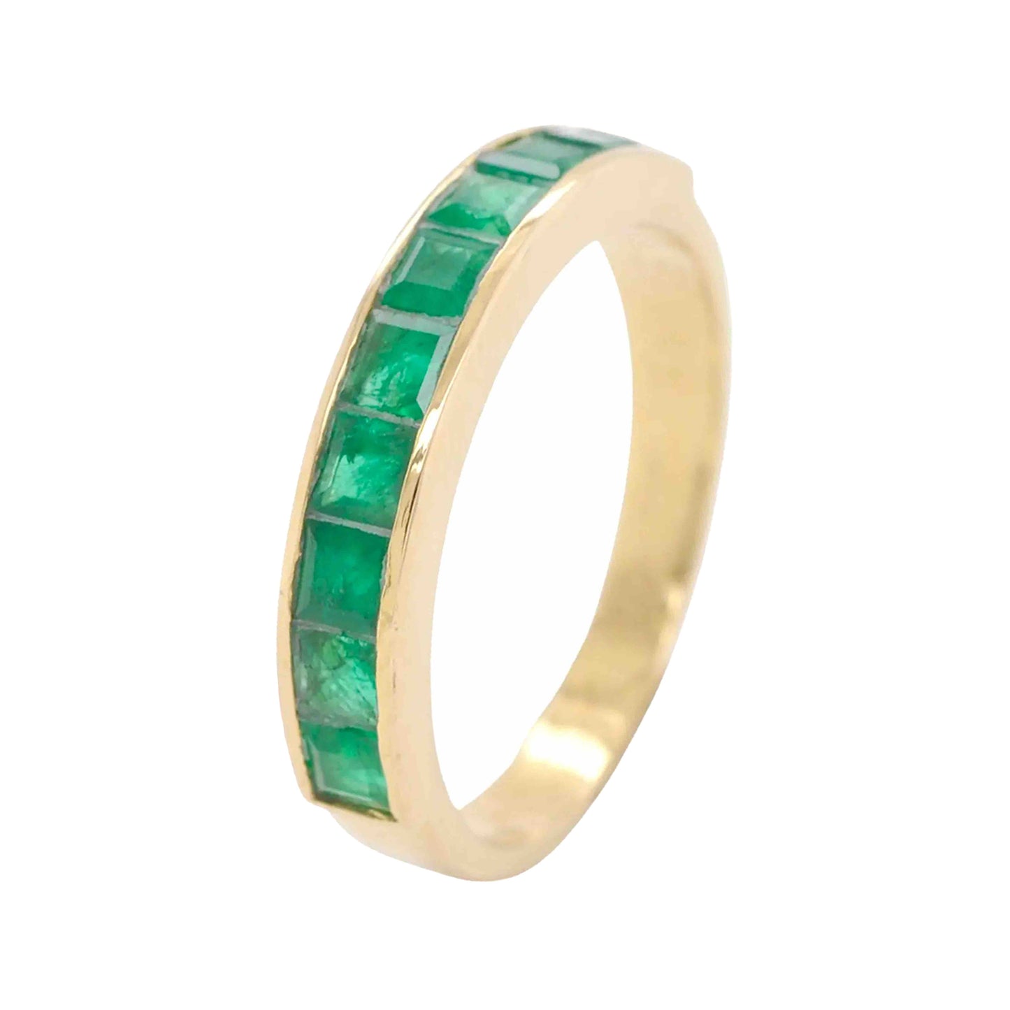 Zambian Emerald Square Ring