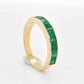 emerald band fashion ring