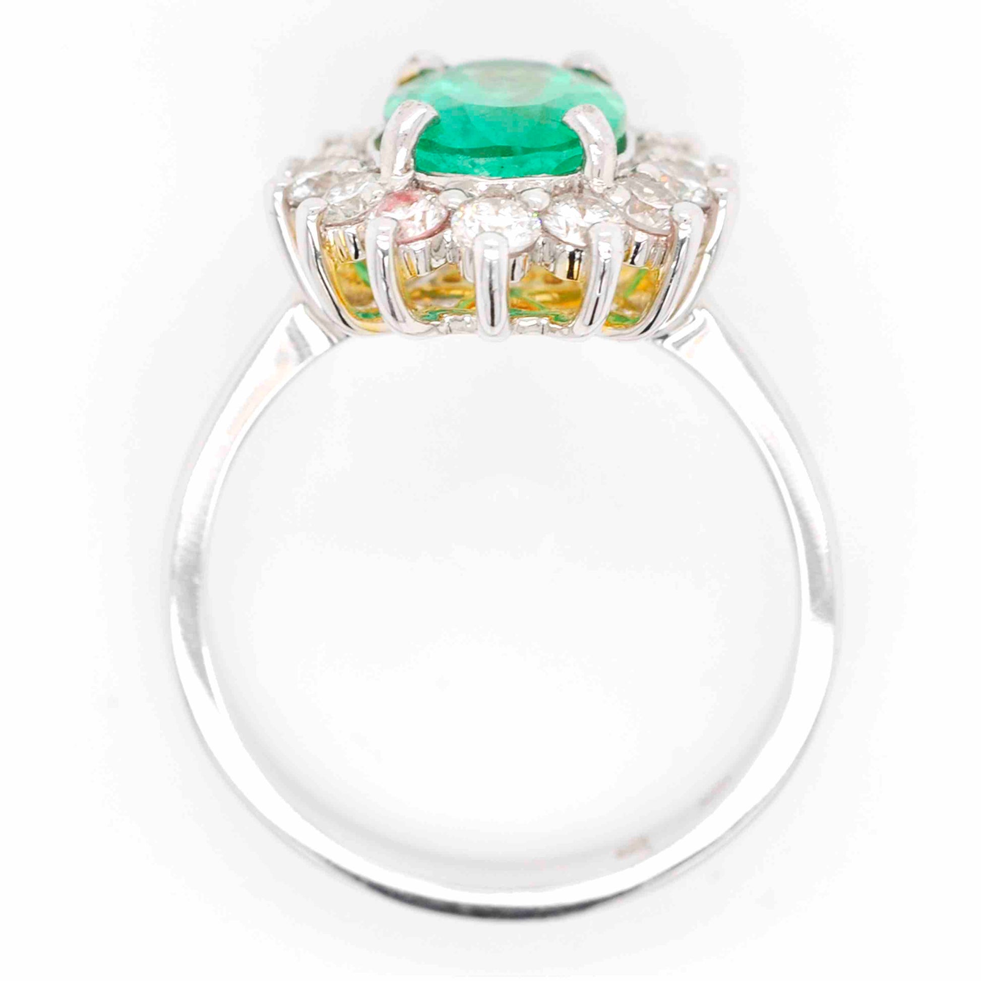Columbian Oval Emerald Ring