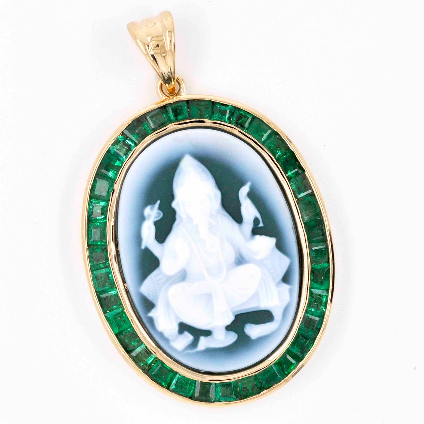 Zambian emerald pendant
