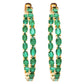 Zambian emerald earrings
