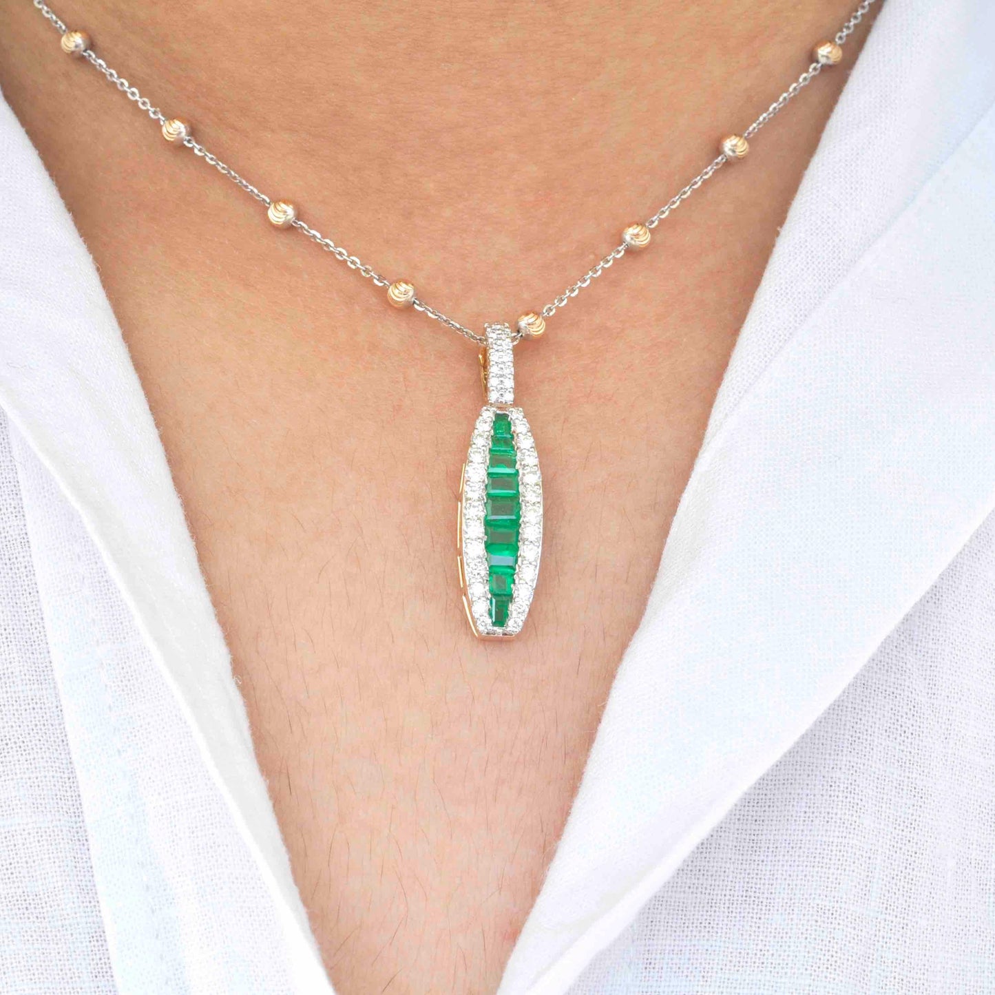 Emerald baguette jewelry