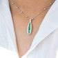 18k gold emerald gemstone diamond pendant necklace