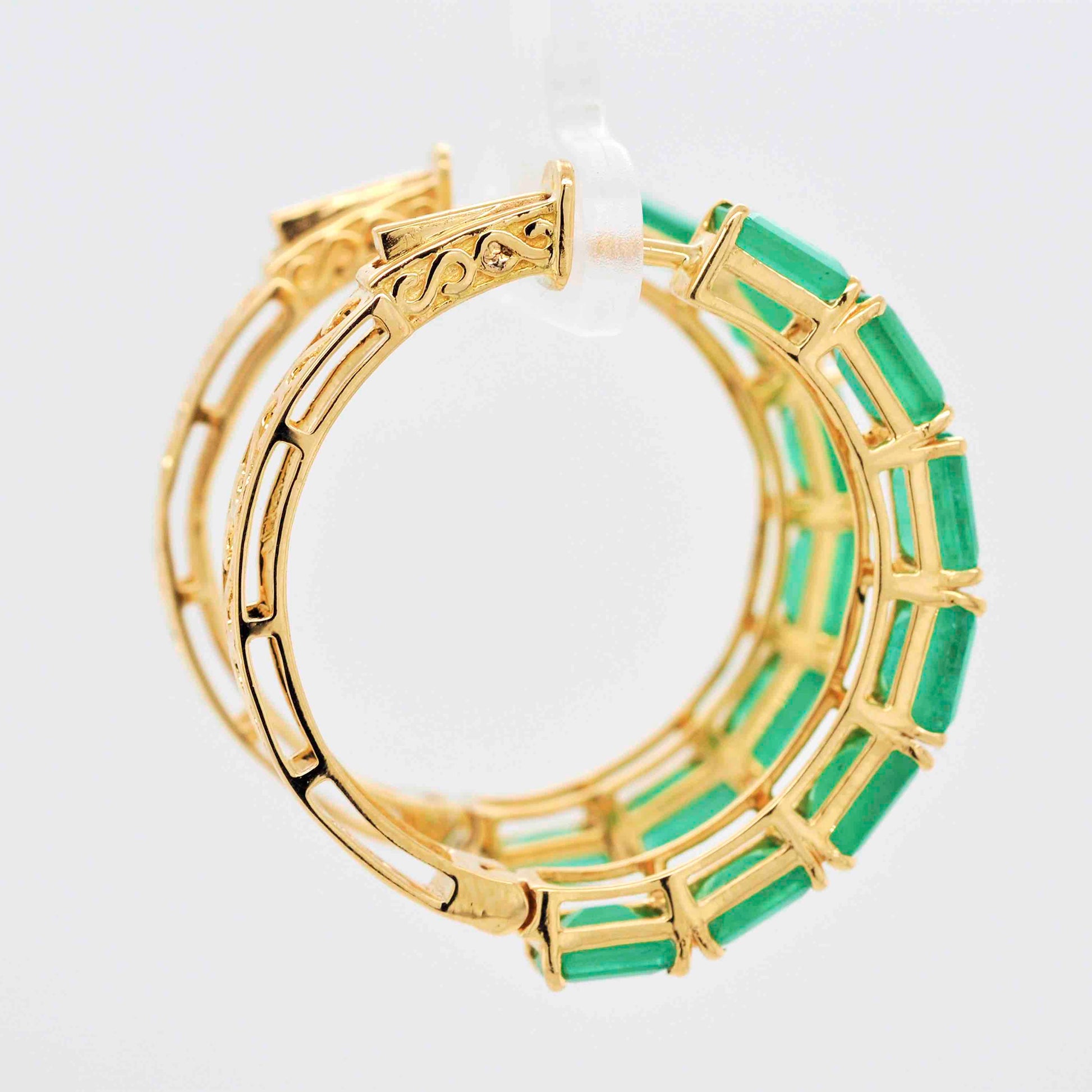 Shop luxury emerald earrings