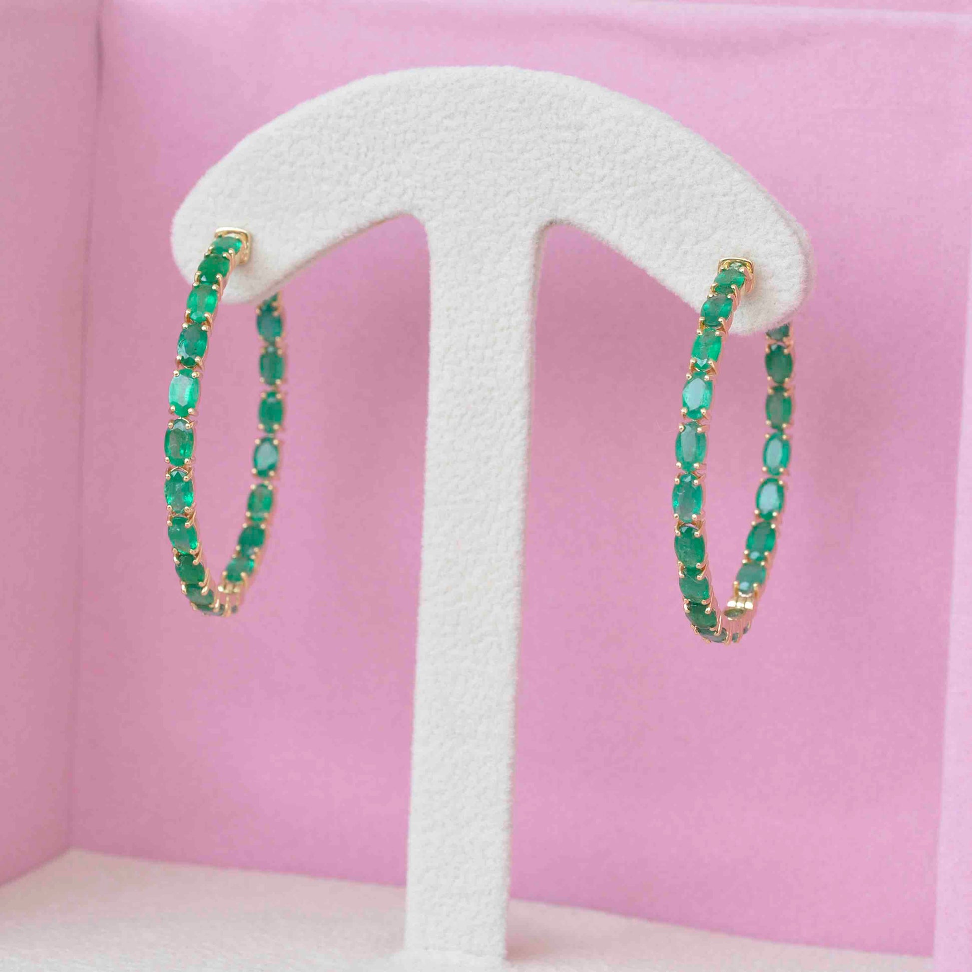 Natural Emerald Earring