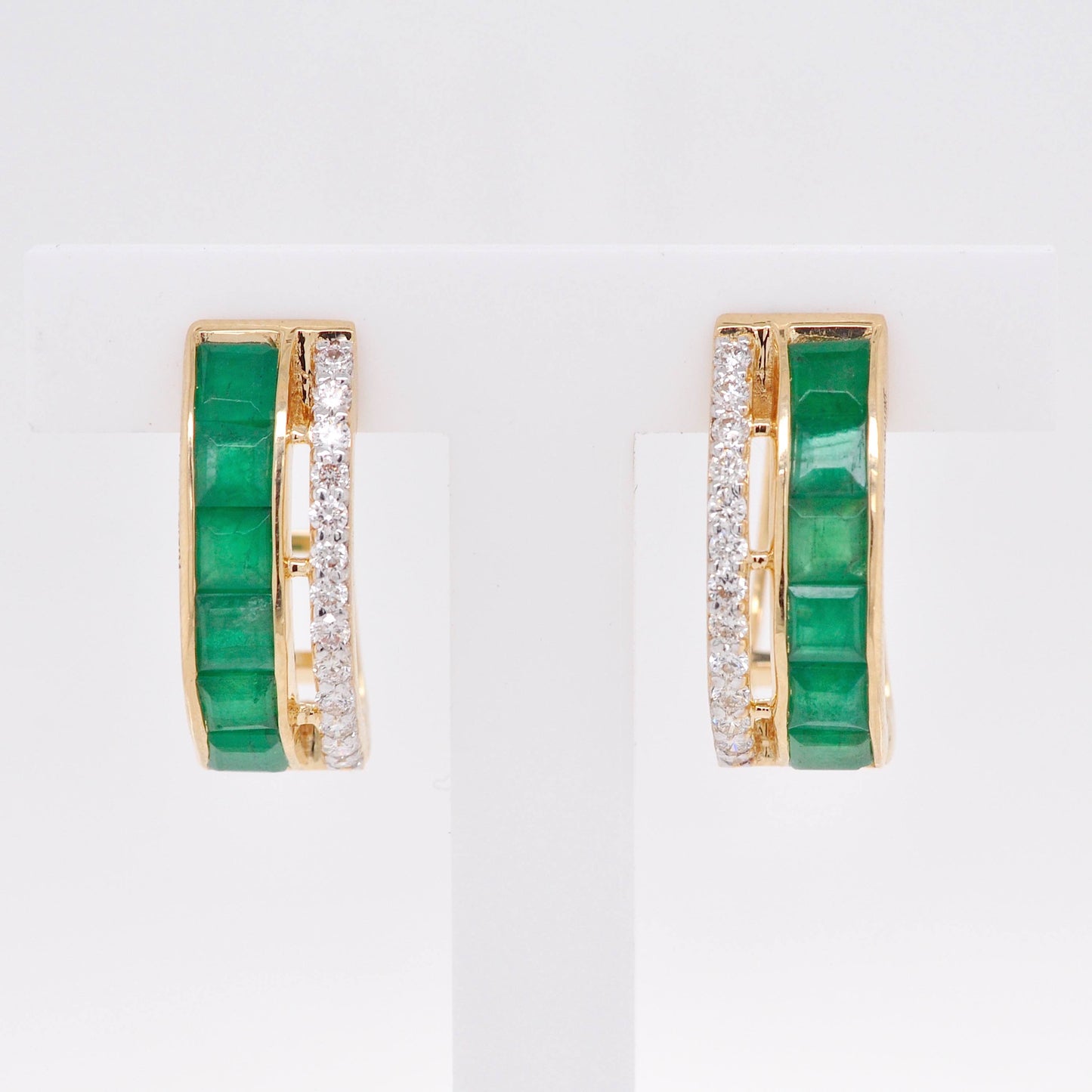 emerald hoops