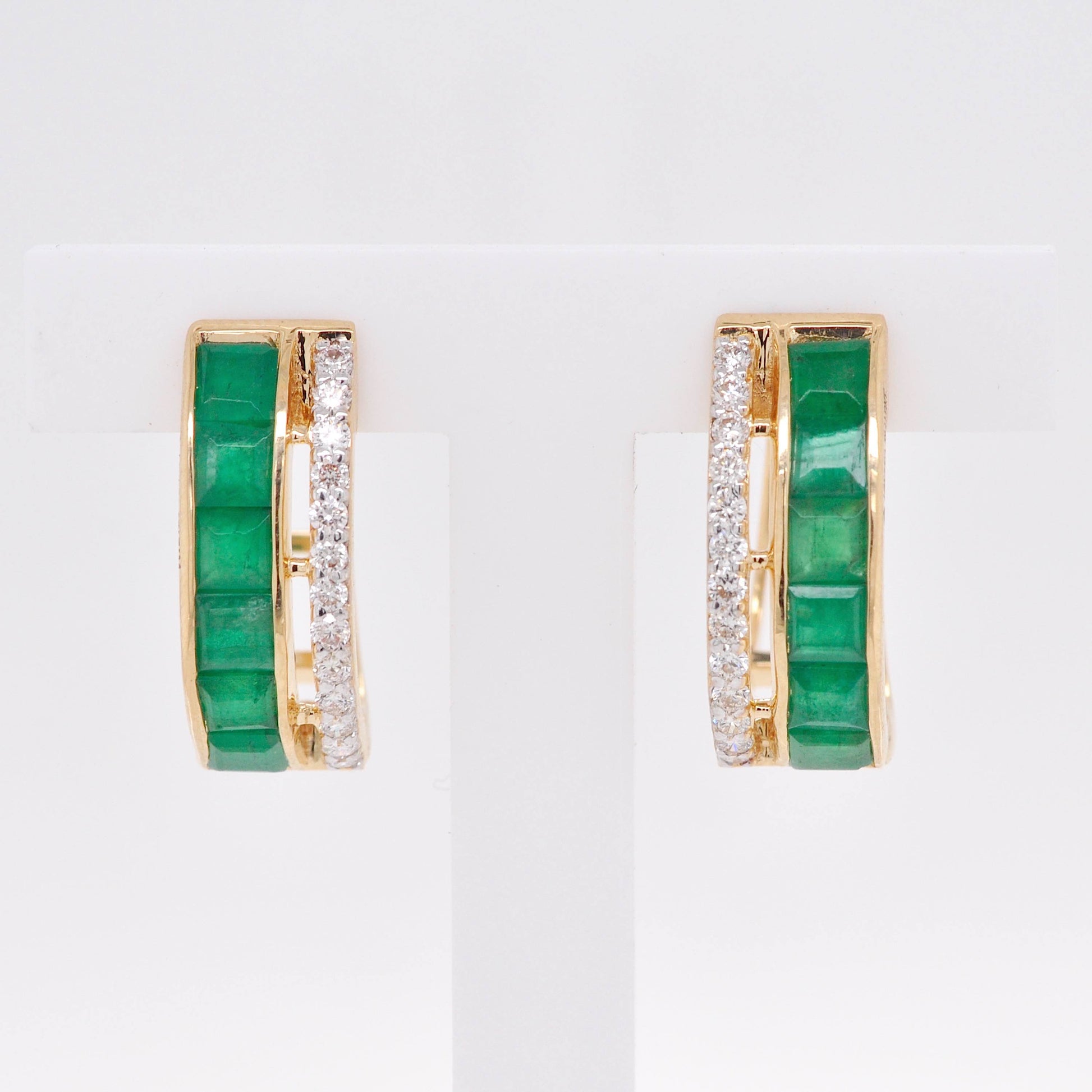 emerald hoops