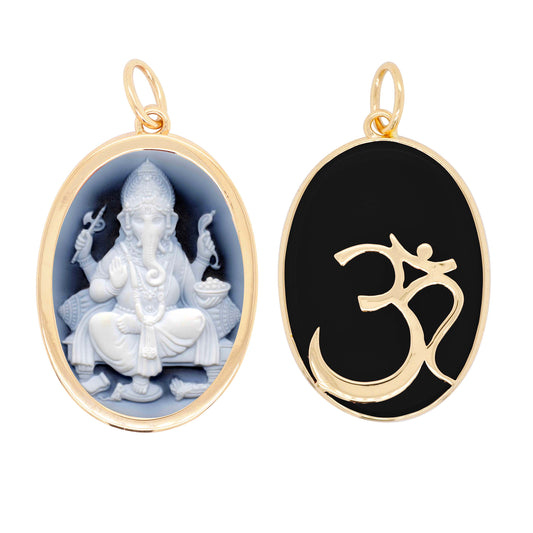 Ganesha cameo charm
