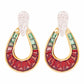 garnet earrings gold | vaibhav dhadda jewelry
