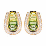 Green tourmaline earrings