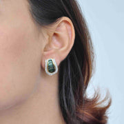 baguette diamond earrings gold