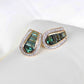 18K Gold Green Tourmaline Diamond Studs Earrings - Vaibhav Dhadda Jewelry