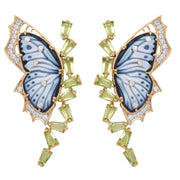 Butterfly Peridot Earrings