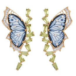 Butterfly Peridot Earrings
