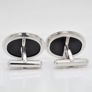 Horse Agate Cameo Cufflinks