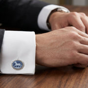 Horse Agate Cameo Cufflinks