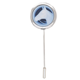 Cameo Horse Lapel Pin