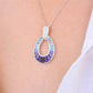 Aqua raindrop pendant