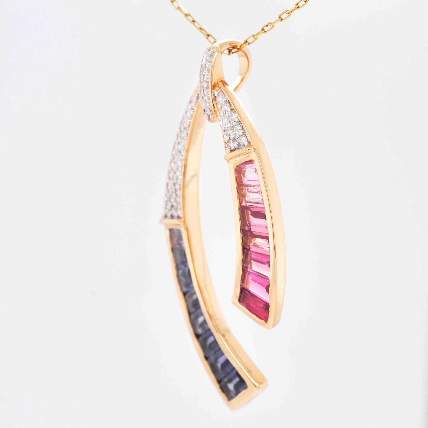 Baguette Diamond Necklace