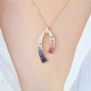 Iolite Diamond Pendant