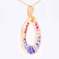 18K Gold Iolite Pink Tourmaline Diamond Raindrop Set - Vaibhav Dhadda Jewelry