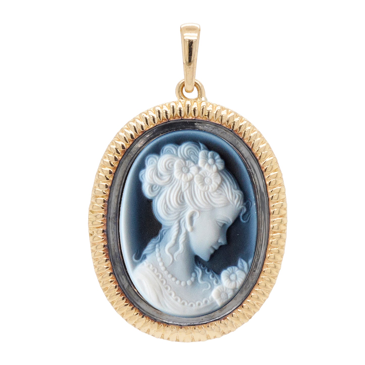 Victorian lady pendant