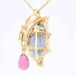 Butterfly Diamond Pendant Brooch