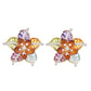Multicolor Flower Stud Earrings