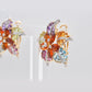 Multicolor Flower Stud Earrings