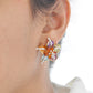 Multicolor Flower Stud Earrings