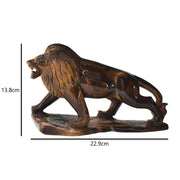 1.53 Kg Natural Tiger's Eye Hand-Carved Lion Sculpture Figurine
