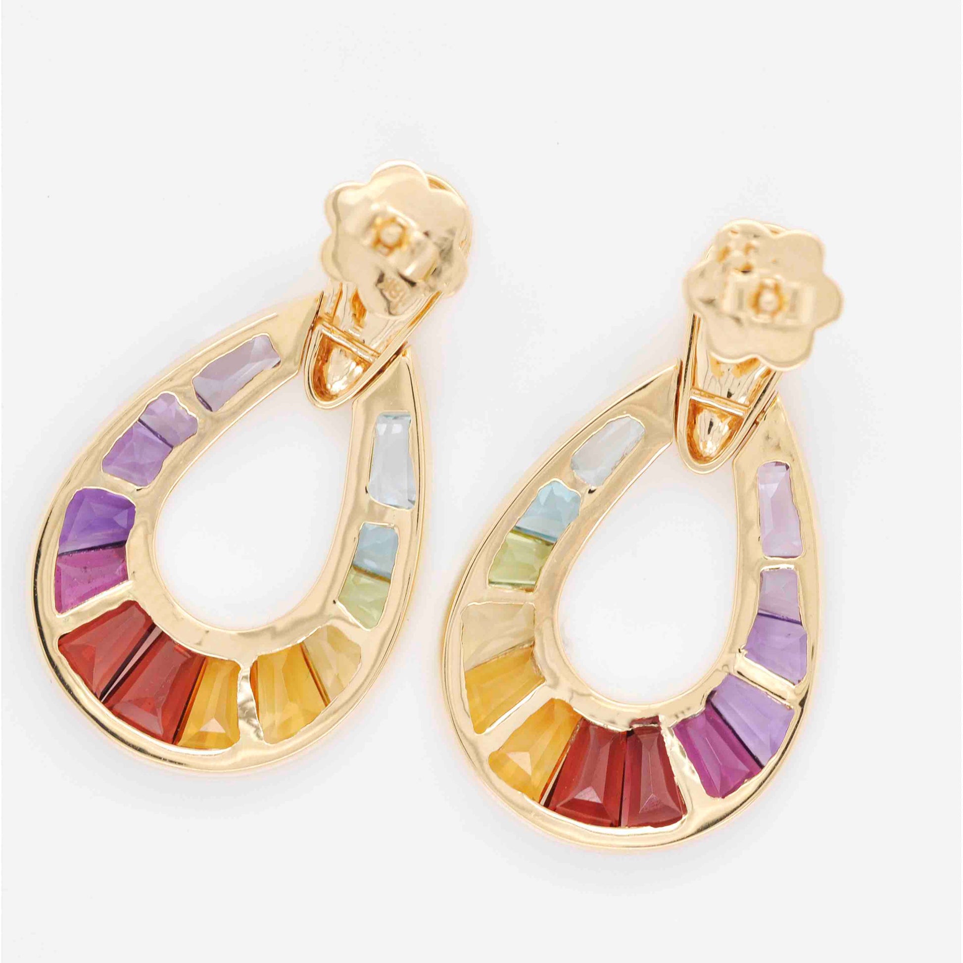 Buy Multicolor Raindrop Earrings