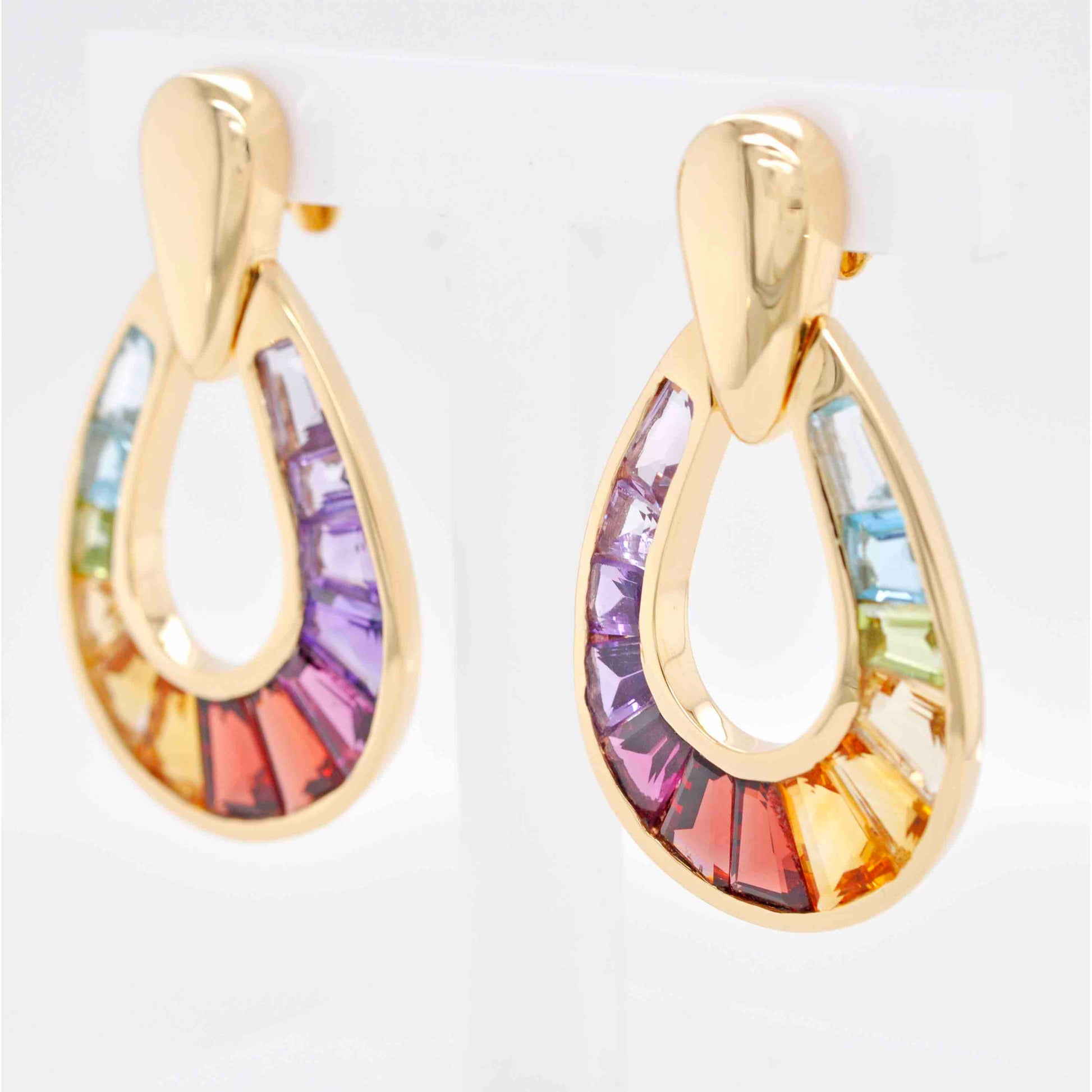 Multicolor Gemstone Earrings
