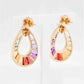 18K Gold Rainbow Gemstones Diamond Raindrop Set - Vaibhav Dhadda Jewelry