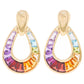 Multicolor Raindrop Earrings