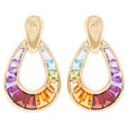 Doorknocker Rainbow Earrings