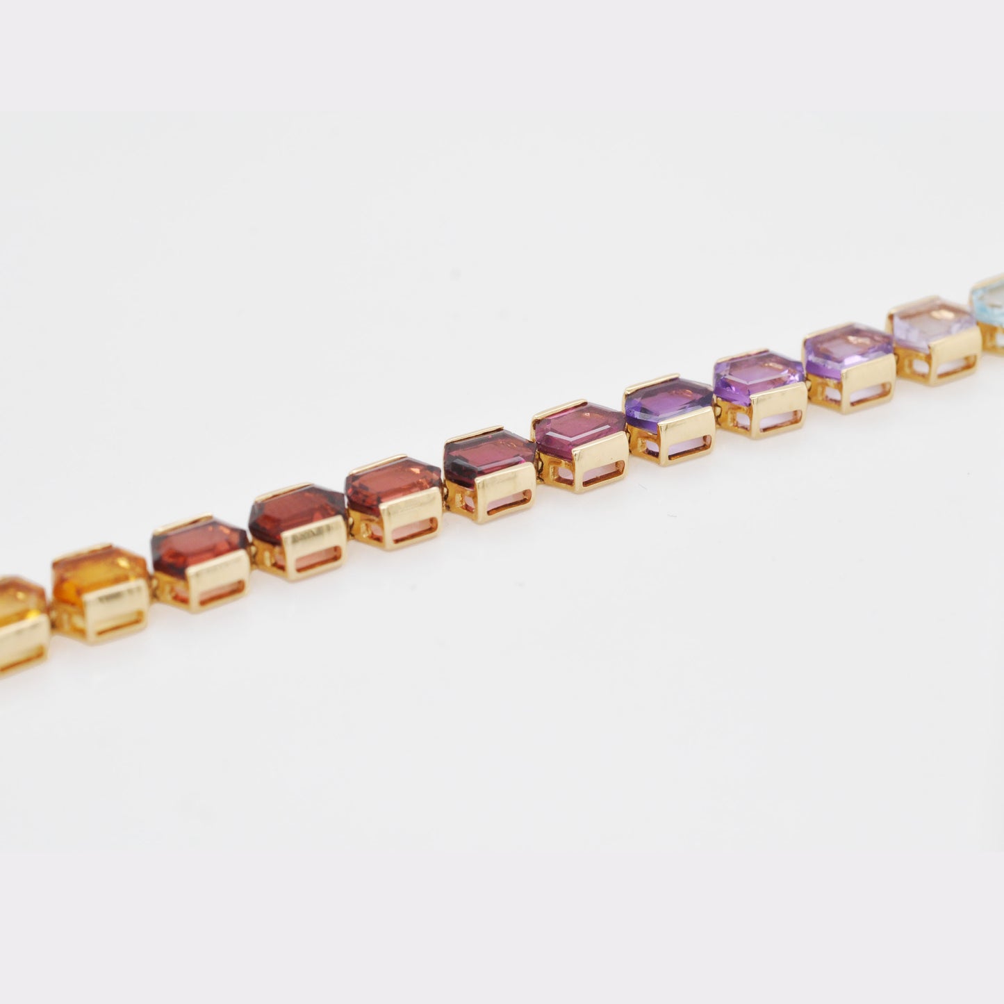 Tennis Bracelet – Rainbow Hexagon Edition