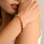 Tennis Bracelet – Rainbow Hexagon Edition