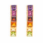 Rainbow Tennis Earrings
