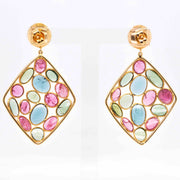 Tourmaline chandelier earrings