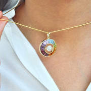 diamond charm pendant 