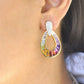 Gold raindrop earrings