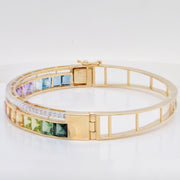 The underside of the gemstone settings, showcasing the open basket design for maximum light reflection and easy cleaning.