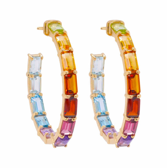 Multicolor Rainbow Hoops