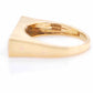 18K Gold Rainbow Gemstones Baguette Bar Ring