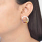 Rainbow art deco earrings