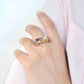 Rainbow ring with diamonds