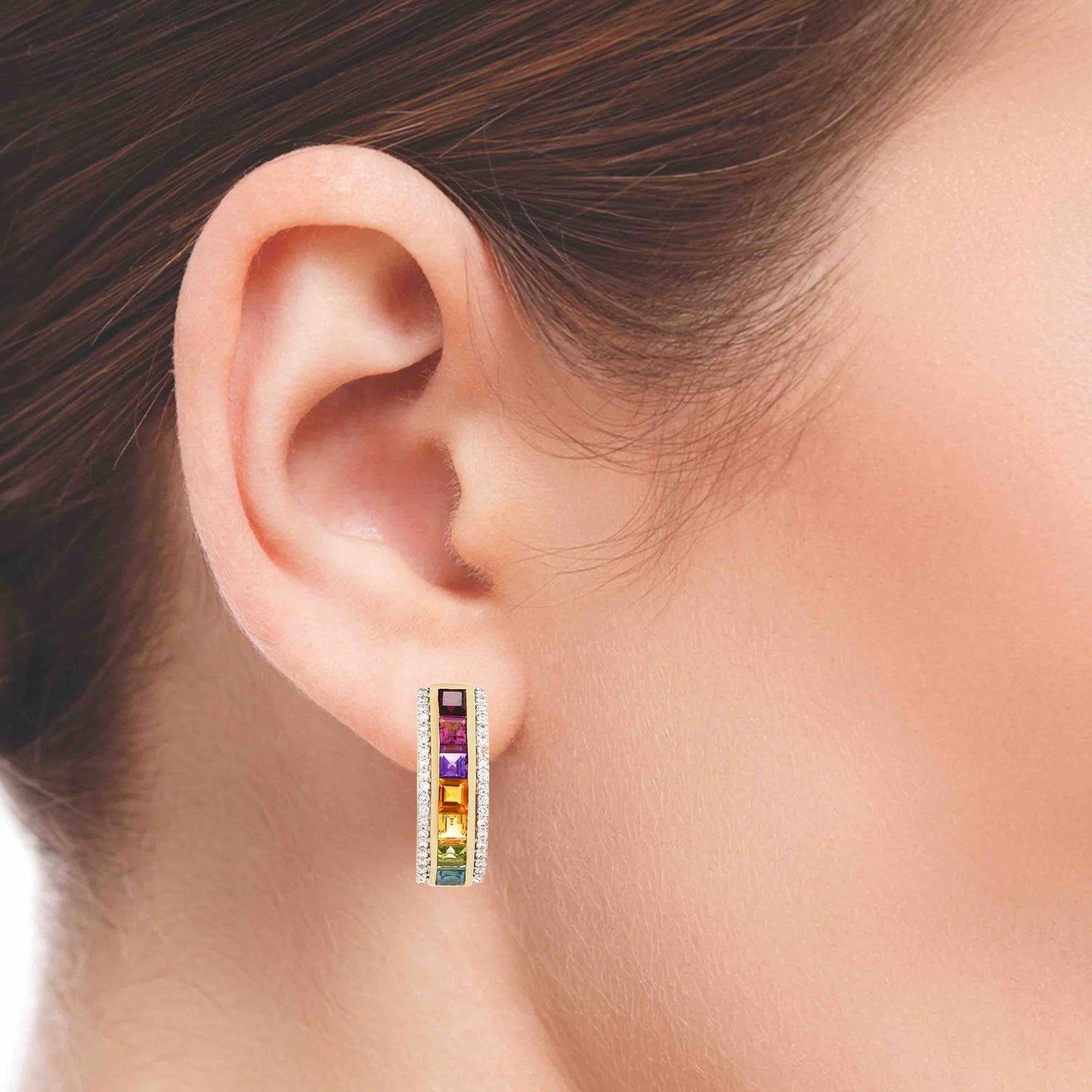 rainbow colour earrings