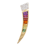 Sword Rainbow Pendant Brooch